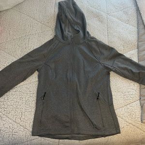 Grey zip up